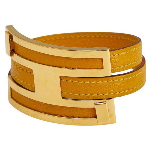 Hermes Pous Pous Leather Bracelet - Picture 1 of 7